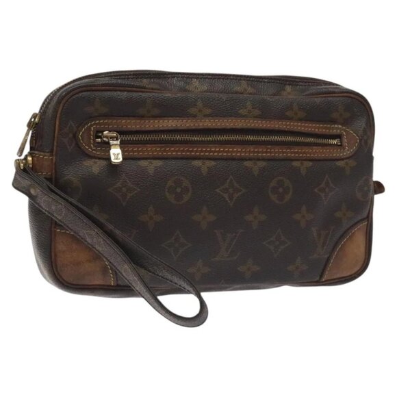 LOUIS VUITTON Monogram Marly Dragonne GM Clutch Bag M51825 LV Auth bs26973 - Picture 1 of 16